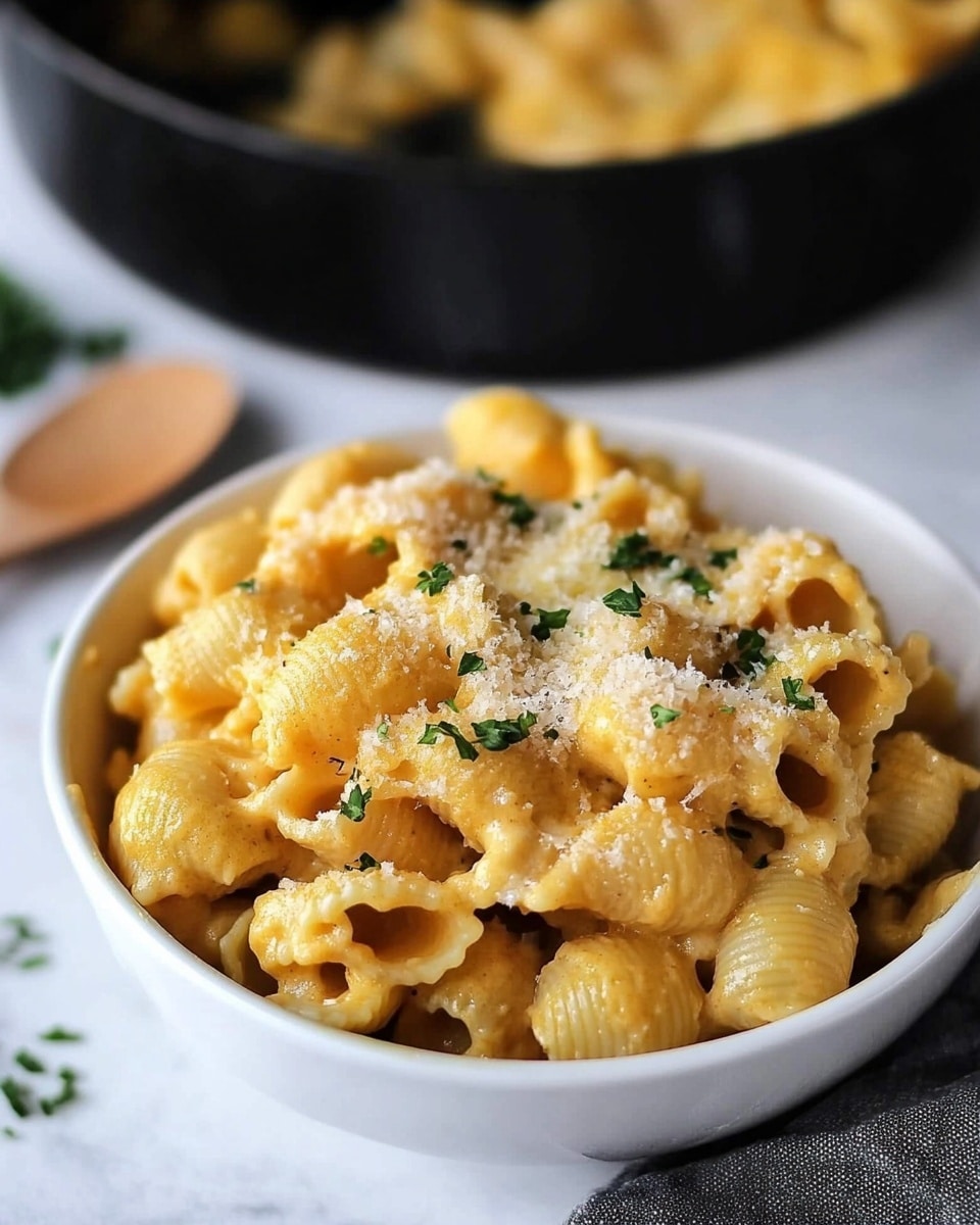 Butternut Squash Shells and Cheese Skillet Recipe