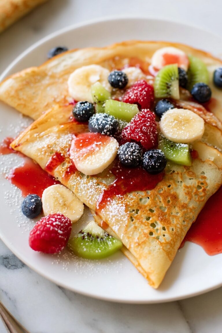 Healthy Oat Flour Crepes Recipe