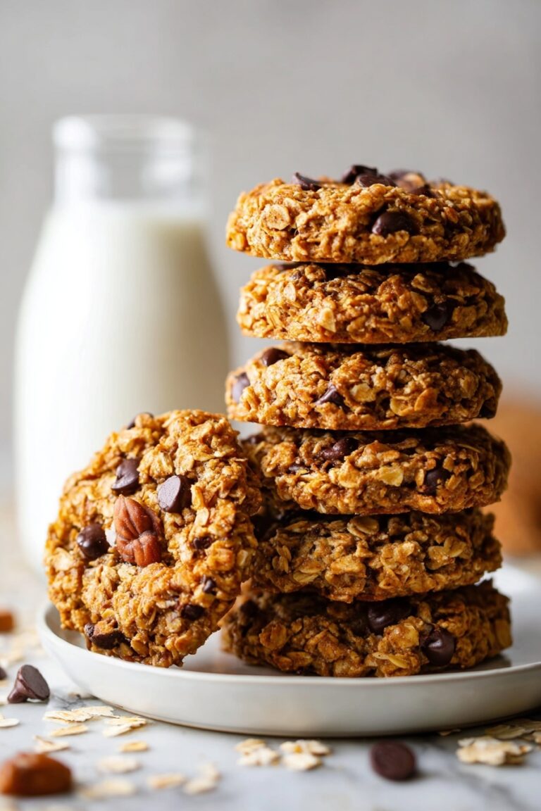Pumpkin Oat Chocolate Chip Cookies Recipe