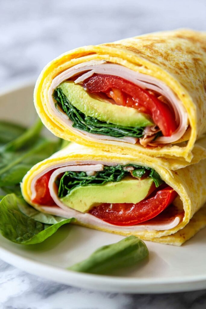 Turkey Avocado Egg Wrap Recipe