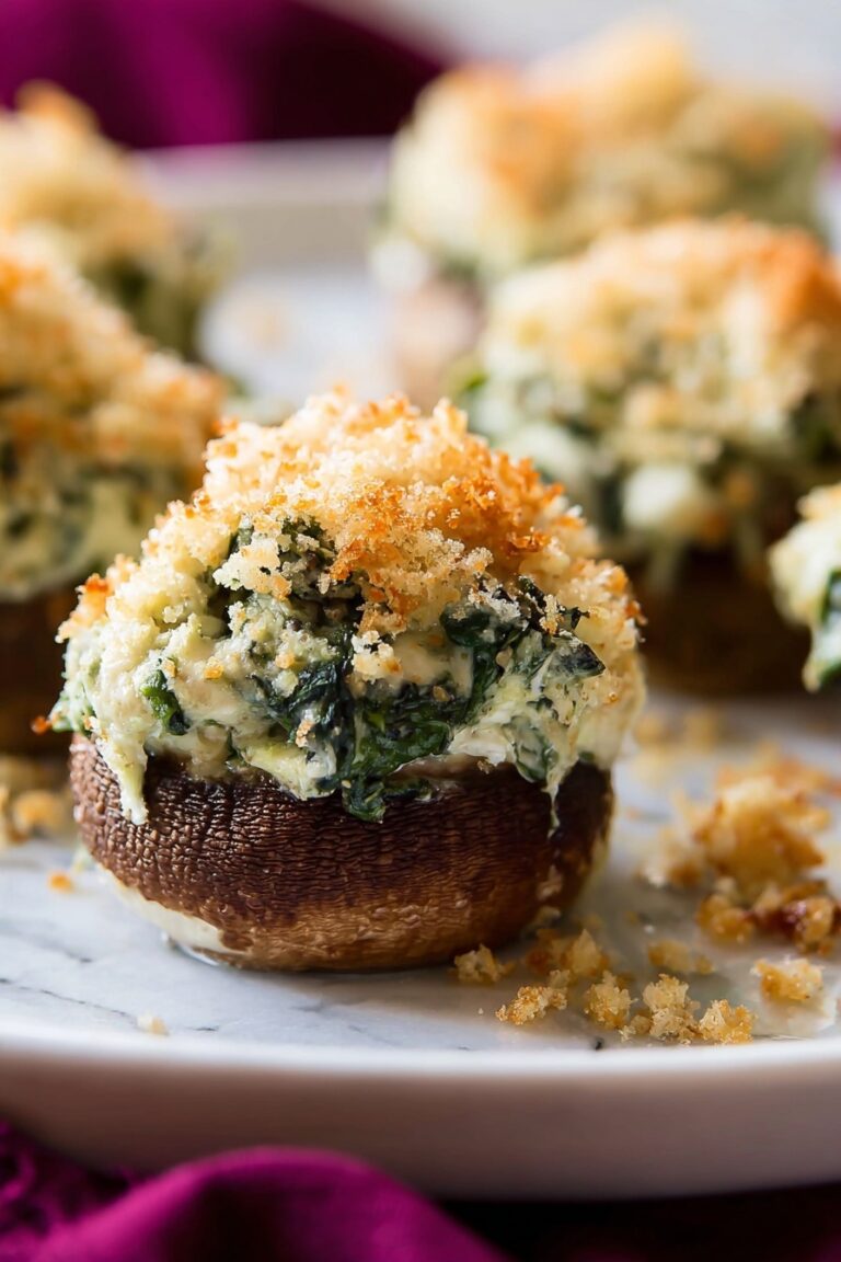 Cheesy Stuffed Mushrooms Recipe