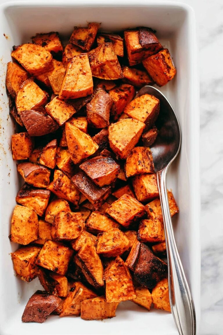 Honey Cinnamon Roasted Sweet Potatoes Recipe