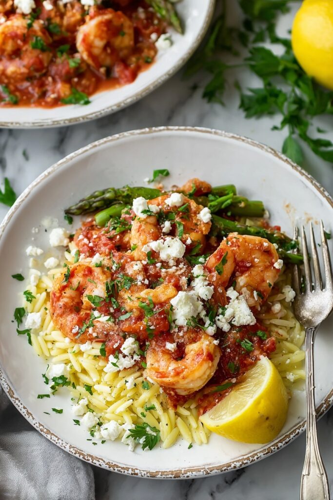 Greek Shrimp with Feta and Tomatoes Recipe