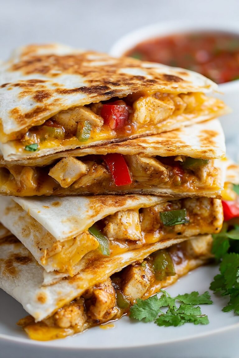 Chicken and Cheese Quesadillas Recipe
