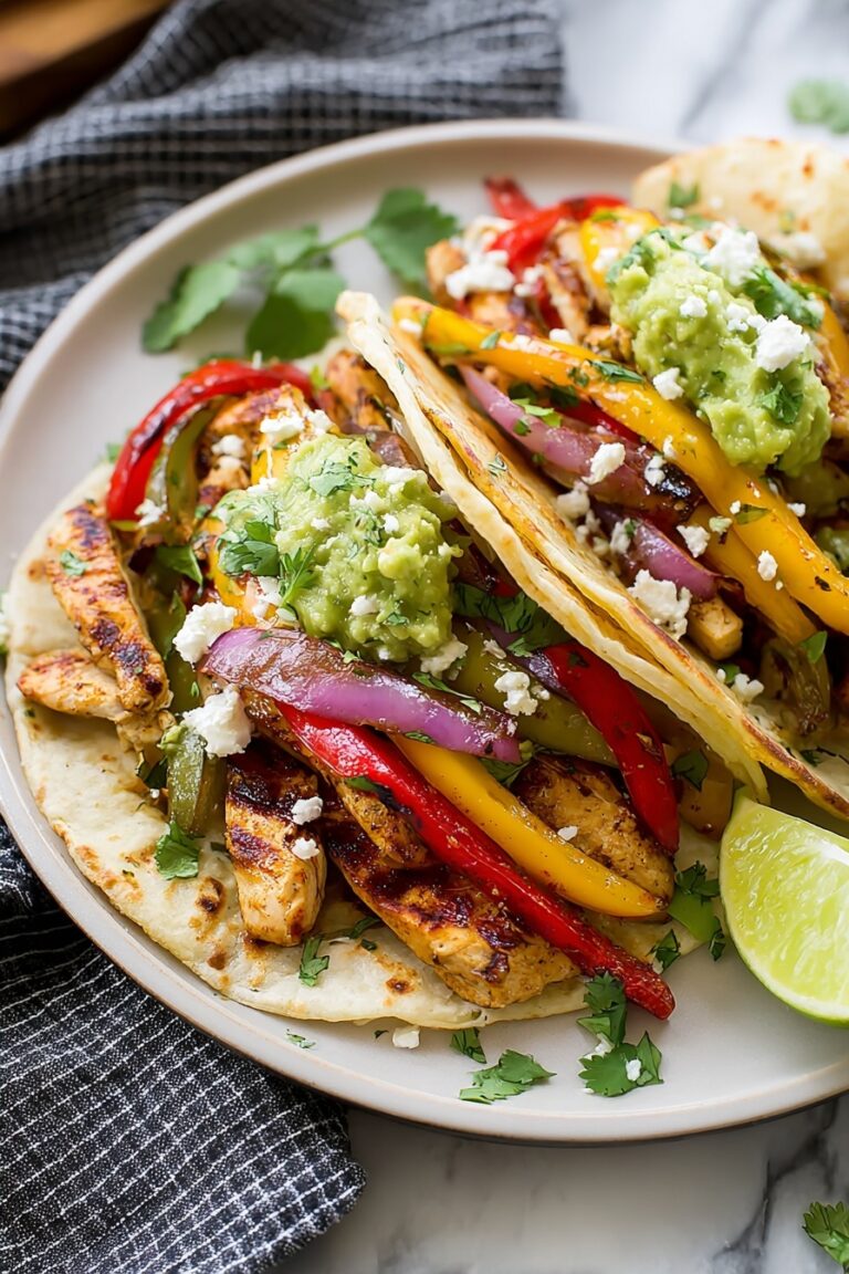 Juicy Chicken Fajitas with Fresh Lime Recipe
