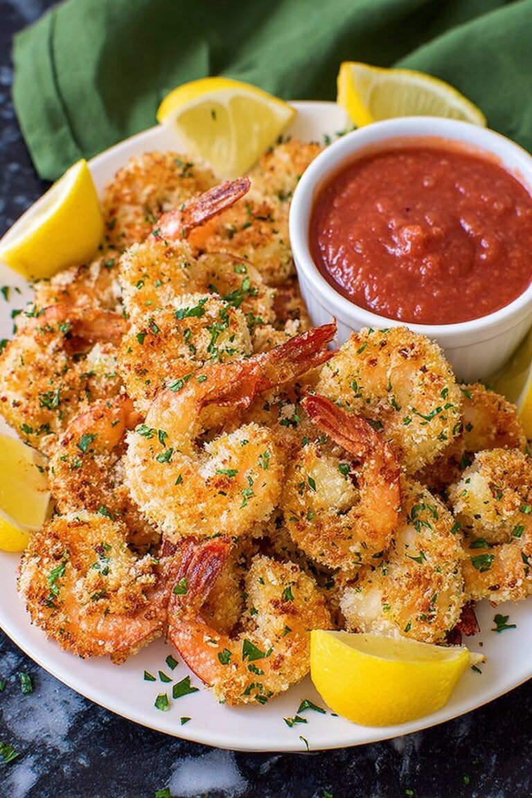 Crispy Panko Shrimp with Cocktail Sauce Recipe
