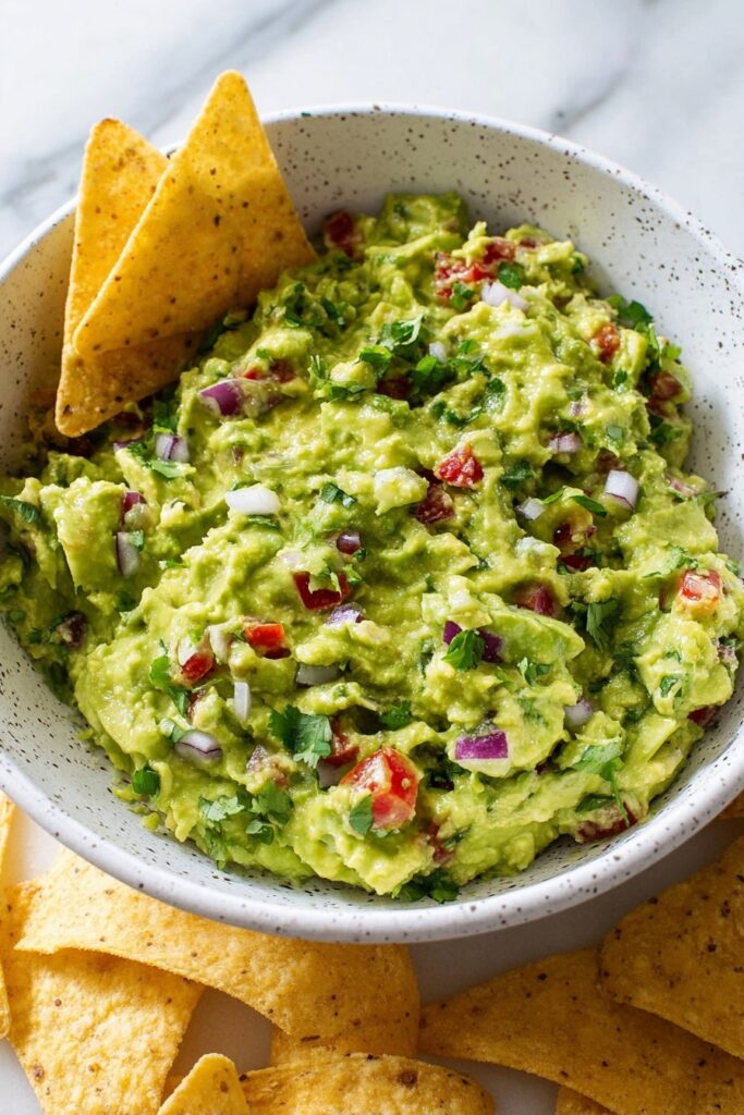 Homemade Guacamole with Fresh Avocados Recipe