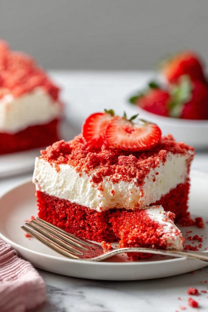 Strawberry Crunch Cake Recipe