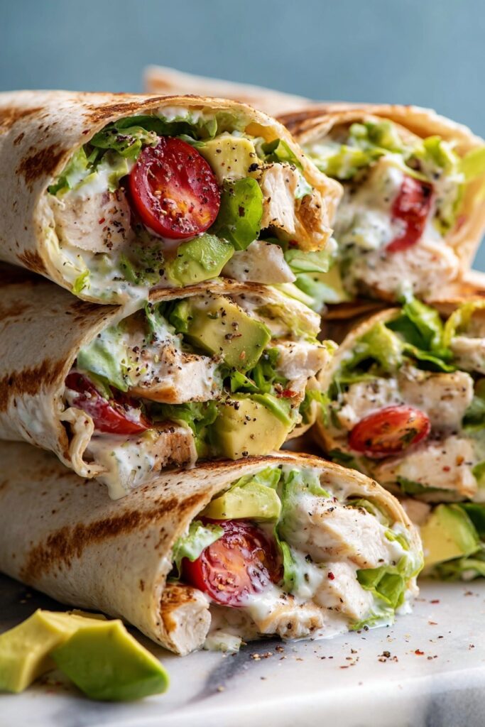 Chicken Caesar Wraps Recipe