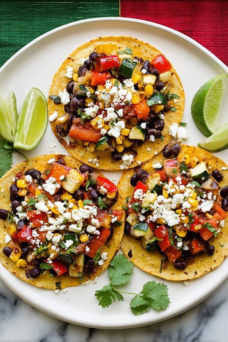 Roasted Veggie and Black Bean Tacos Recipe
