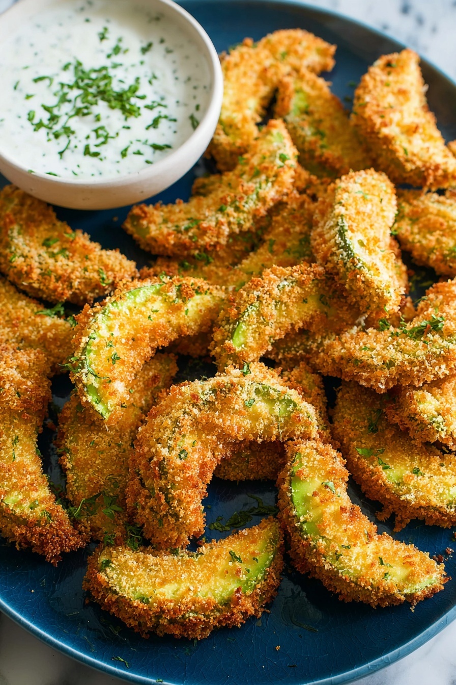 Crispy Avocado Fries with Cilantro Lime Sauce Recipe