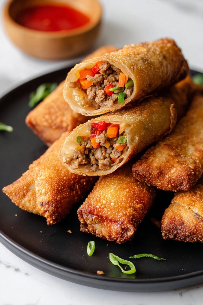 Turkey Egg Rolls with Crispy Filling Recipe