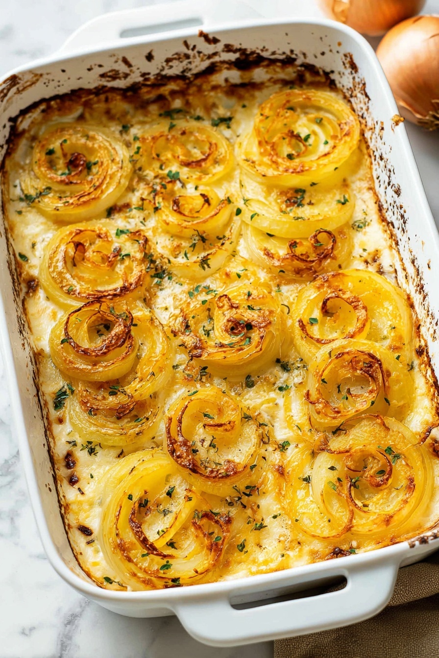 Cheesy Baked Onions Recipe
