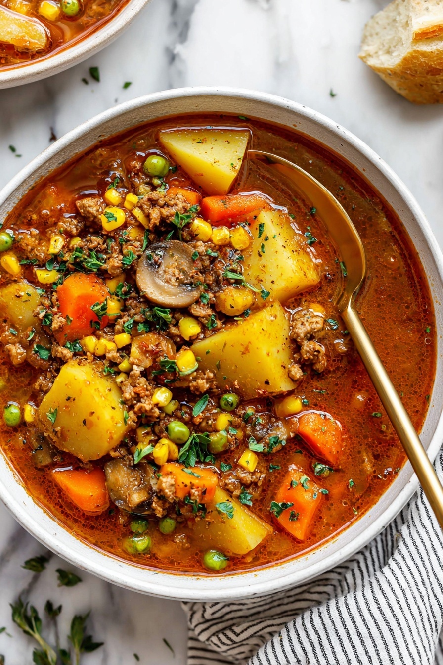 Hearty Ground Beef Hobo Stew Recipe