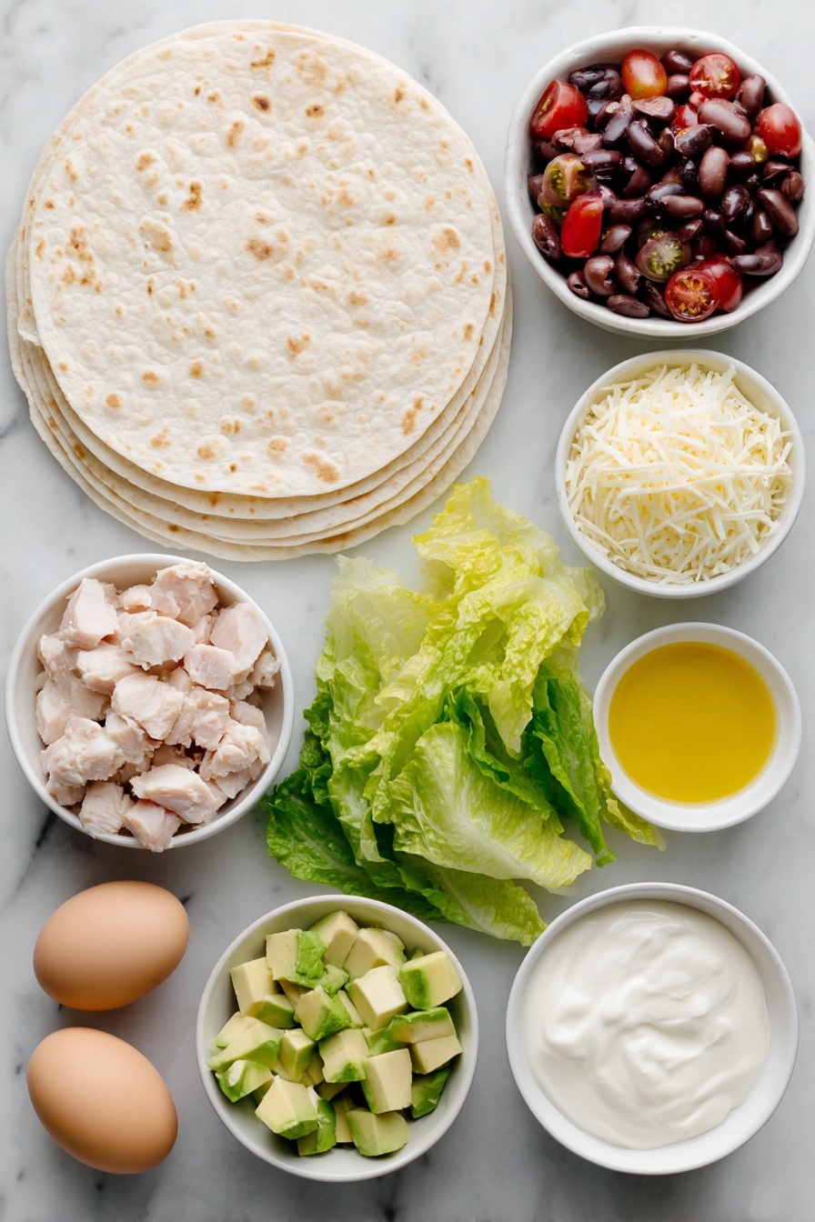 Easy Tuna Salad, quick tuna salad, healthy tuna salad, tuna salad ingredients, adaptable tuna salad - Flat lay of a mound of flaked solid white albacore tuna, a small heap of creamy mayonnaise on a white ceramic plate, finely minced bright green celery piled neatly, a small pile of finely minced vivid red onion, a small white bowl filled with glossy green capers, a small white bowl holding fresh pale yellow lemon juice, a tiny mound of finely minced white garlic, a small pile of chopped fresh bright green parsley, a small dollop of smooth pale yellow dijon mustard, a few whole uncracked brown eggs arranged symmetrically, all items placed on simple white ceramic dishes and bowls, perfectly balanced and symmetrical composition, placed on a clean white marble surface, soft natural light, photo taken with an iPhone, professional food photography style, fresh ingredients, white ceramic bowls, no bottles, no duplicates, no utensils, no packaging --ar 2:3 --v 7 --p m7354615311229779997