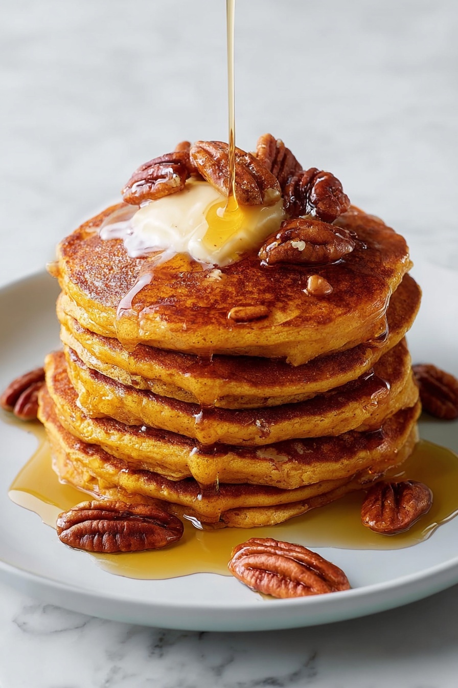 Pumpkin Pancakes with Warm Spices Recipe - Serving Suggestion