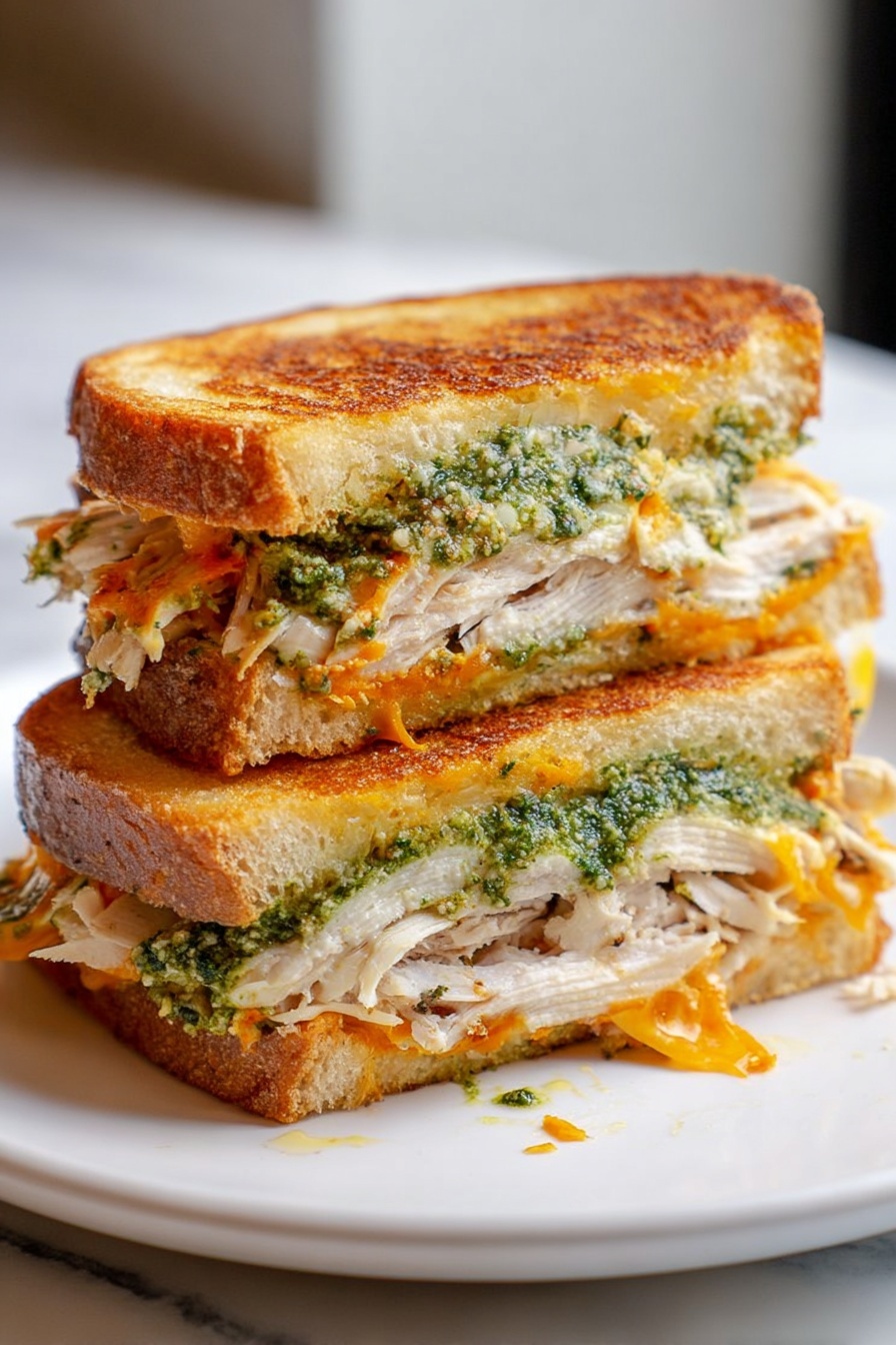 Turkey Pesto Grilled Cheese Sandwich Recipe