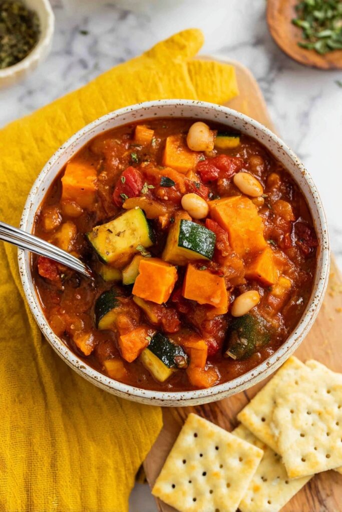 Slow Cooker Vegetarian Chili Recipe