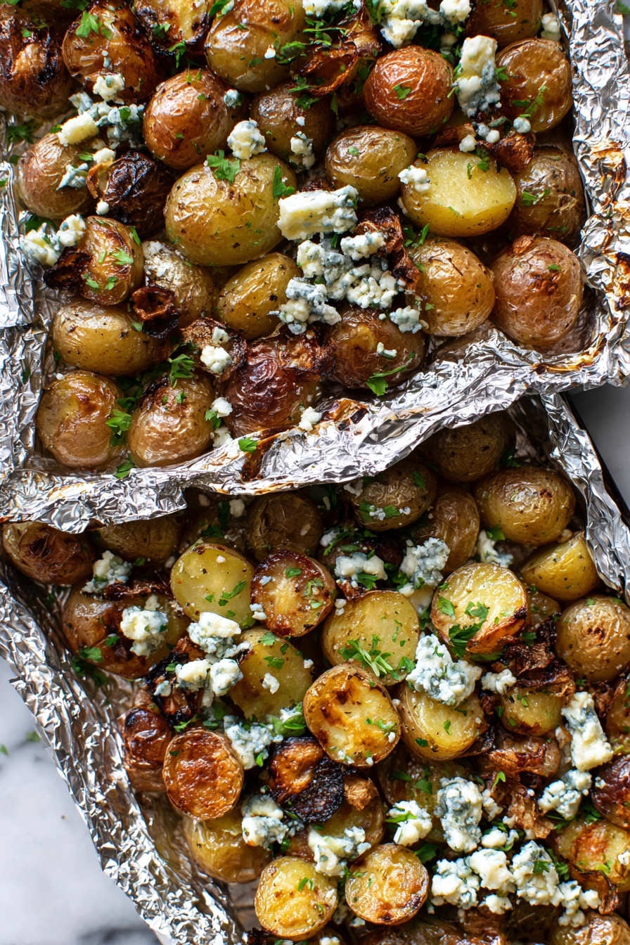 Grilled Gorgonzola Potatoes Recipe - Serving Suggestion