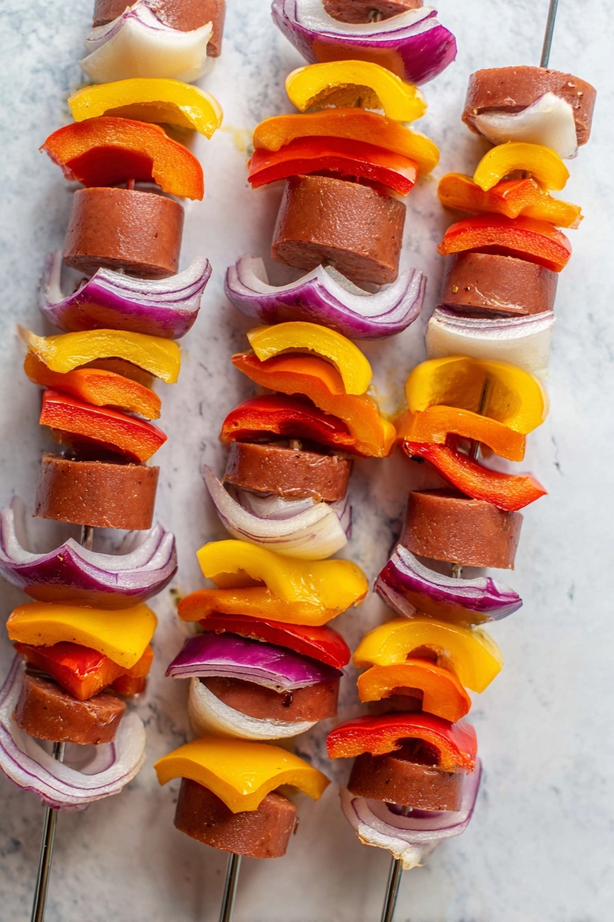 Hot Honey BBQ Sausage Skewers Recipe - Recipe Step