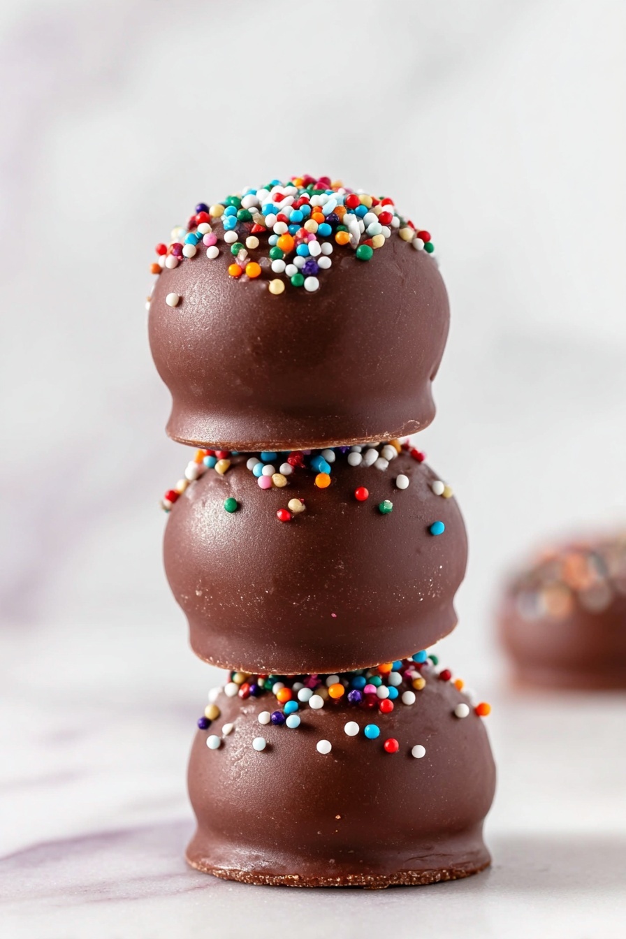 Chocolate Peanut Butter Balls Recipe - Serving Suggestion