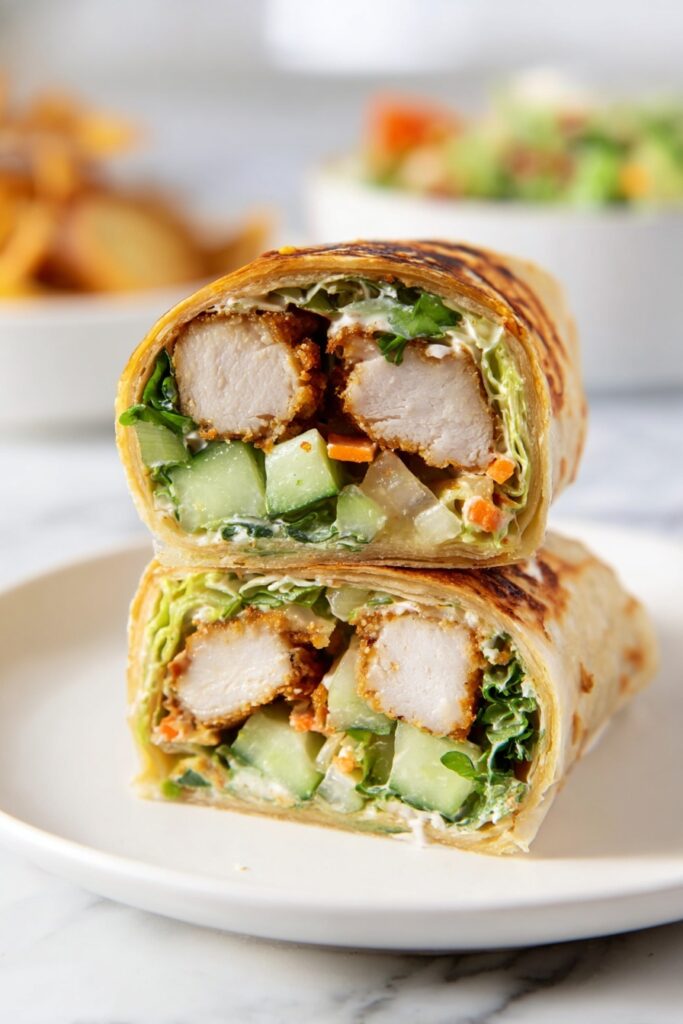 Honey Mustard Chicken Wraps Recipe