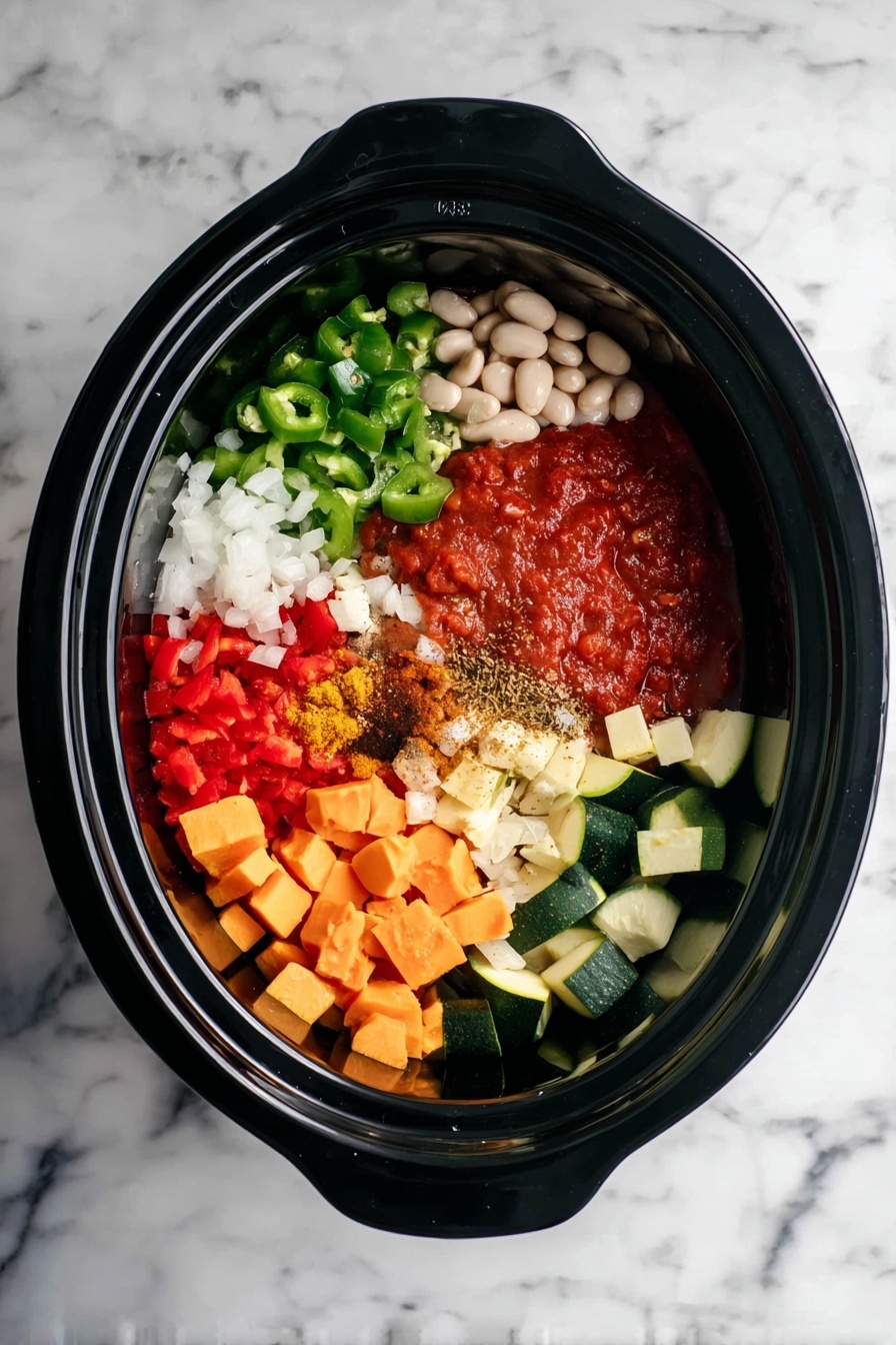 Slow Cooker Vegetarian Chili Recipe - Recipe Step