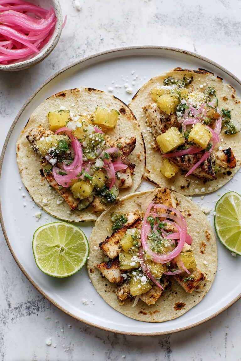 Grilled Chili Lime Chicken Tacos Recipe