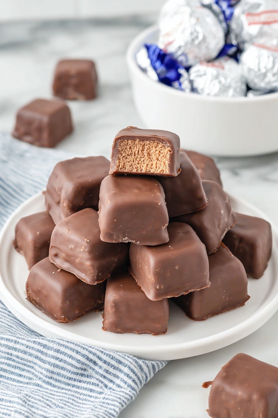 Cool Whip Chocolate Candy Bites Recipe - Serving Suggestion