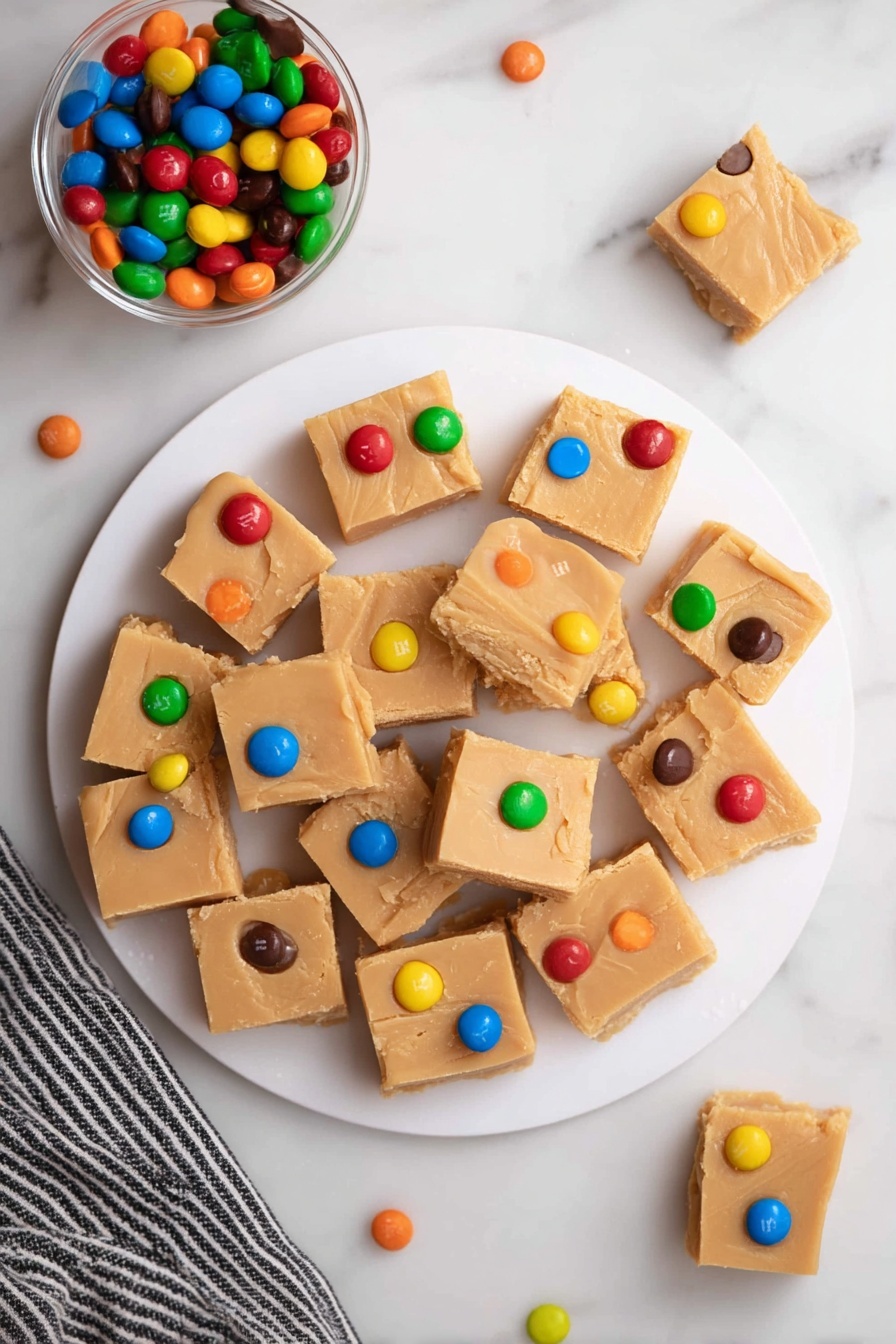 Creamy Peanut Butter Fudge Recipe - Serving Suggestion