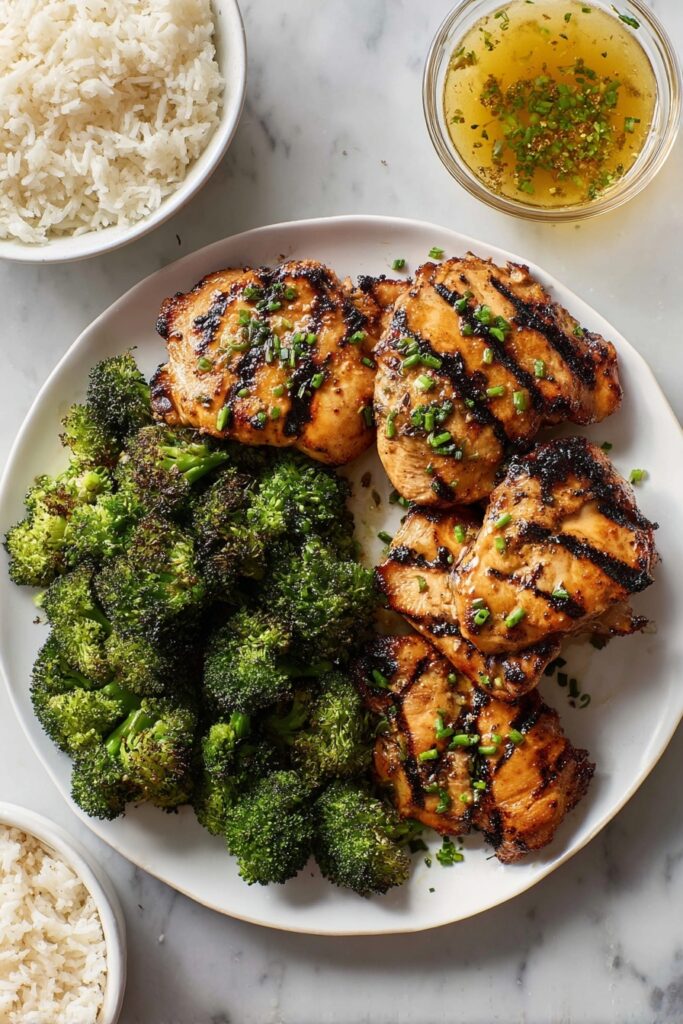 Grilled Honey Mustard Chicken and Broccoli Recipe