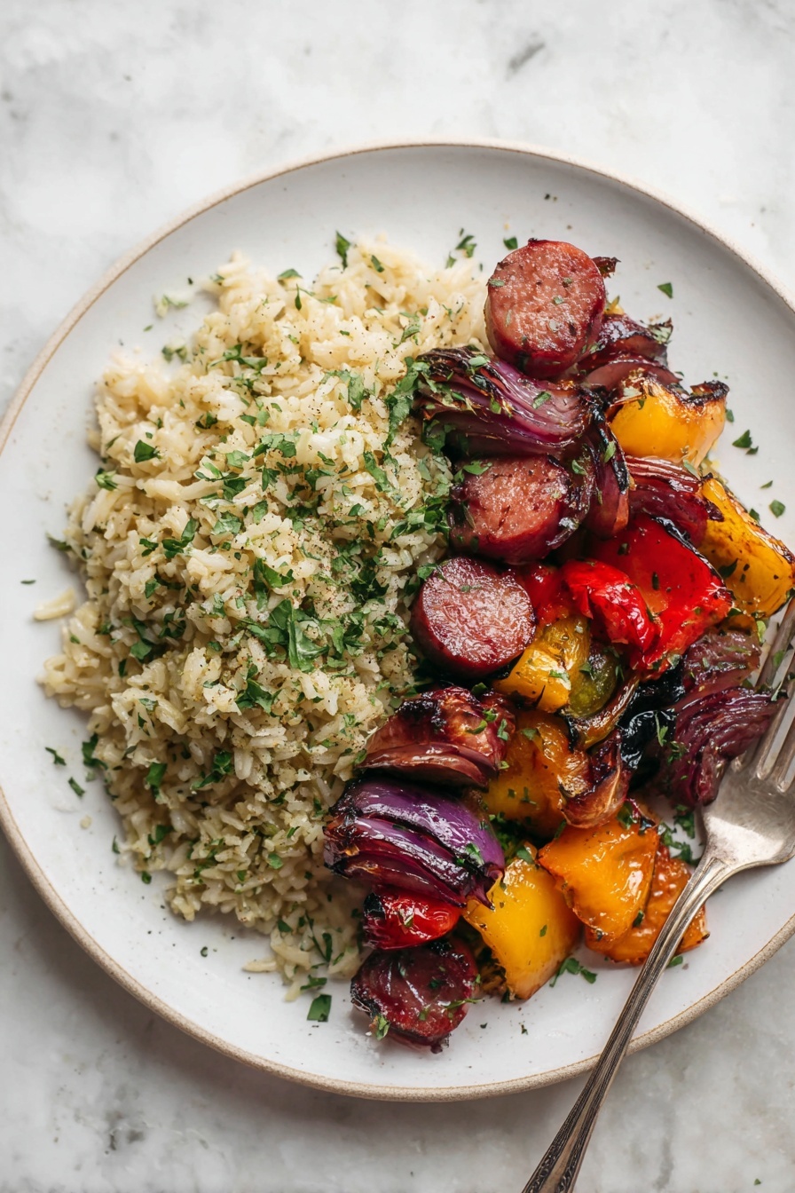 Hot Honey BBQ Sausage Skewers Recipe - Serving Suggestion