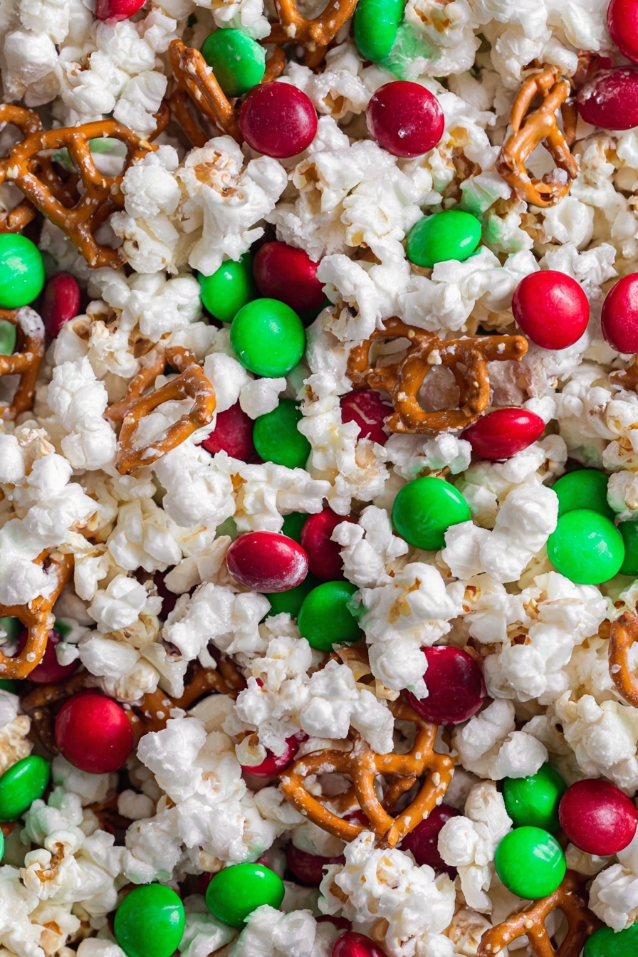 Christmas Popcorn Crunch Recipe - Recipe Image