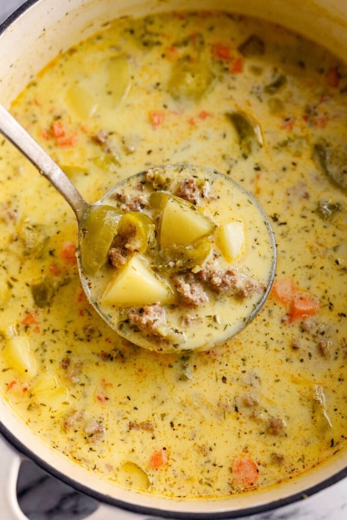 Cheeseburger Soup Recipe