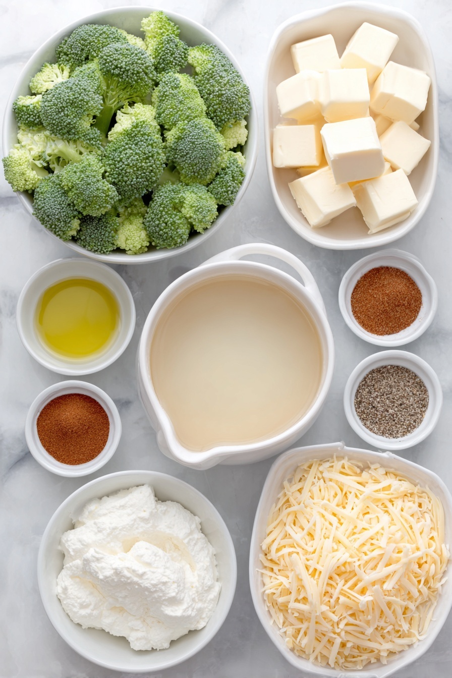 Healthy Broccoli Cheese Soup Recipe - Ingredients