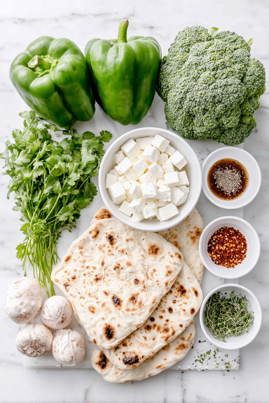 Grilled Vegetable Naan Pizza with Chimichurri Recipe - Ingredients