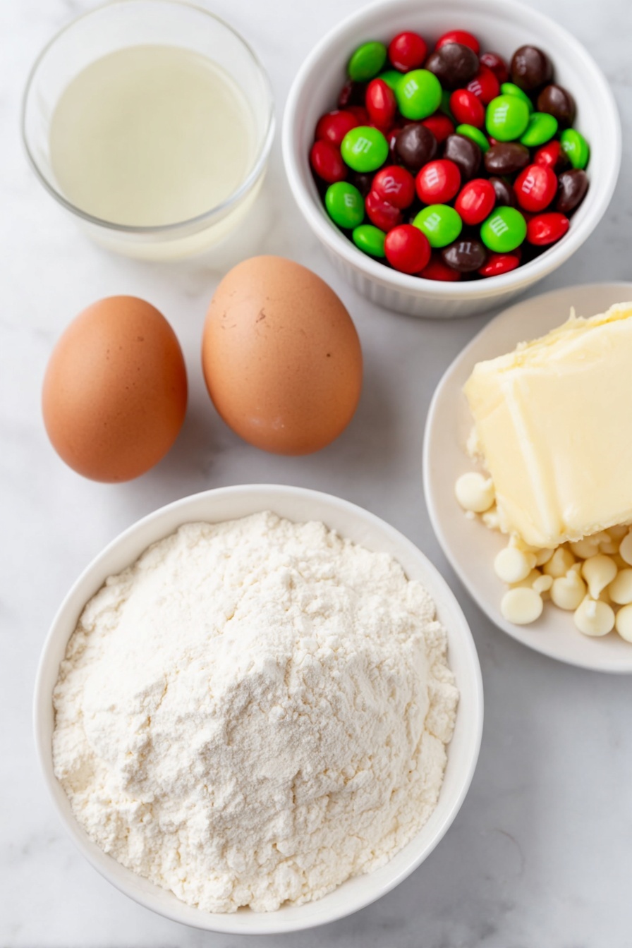 Christmas Cake Mix Cookies Recipe - Ingredients