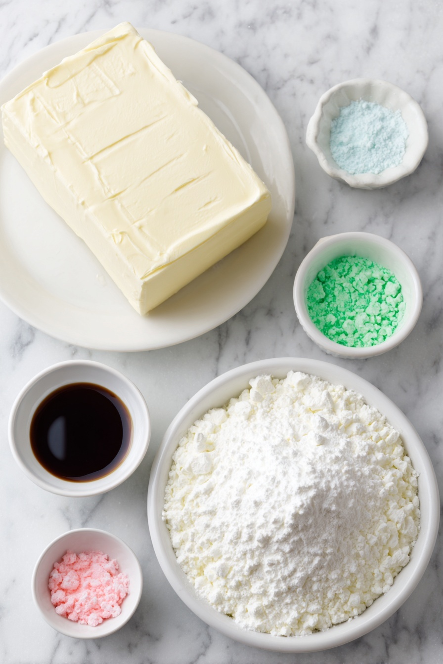 Cream Cheese Mint Candies Recipe - Ingredients
