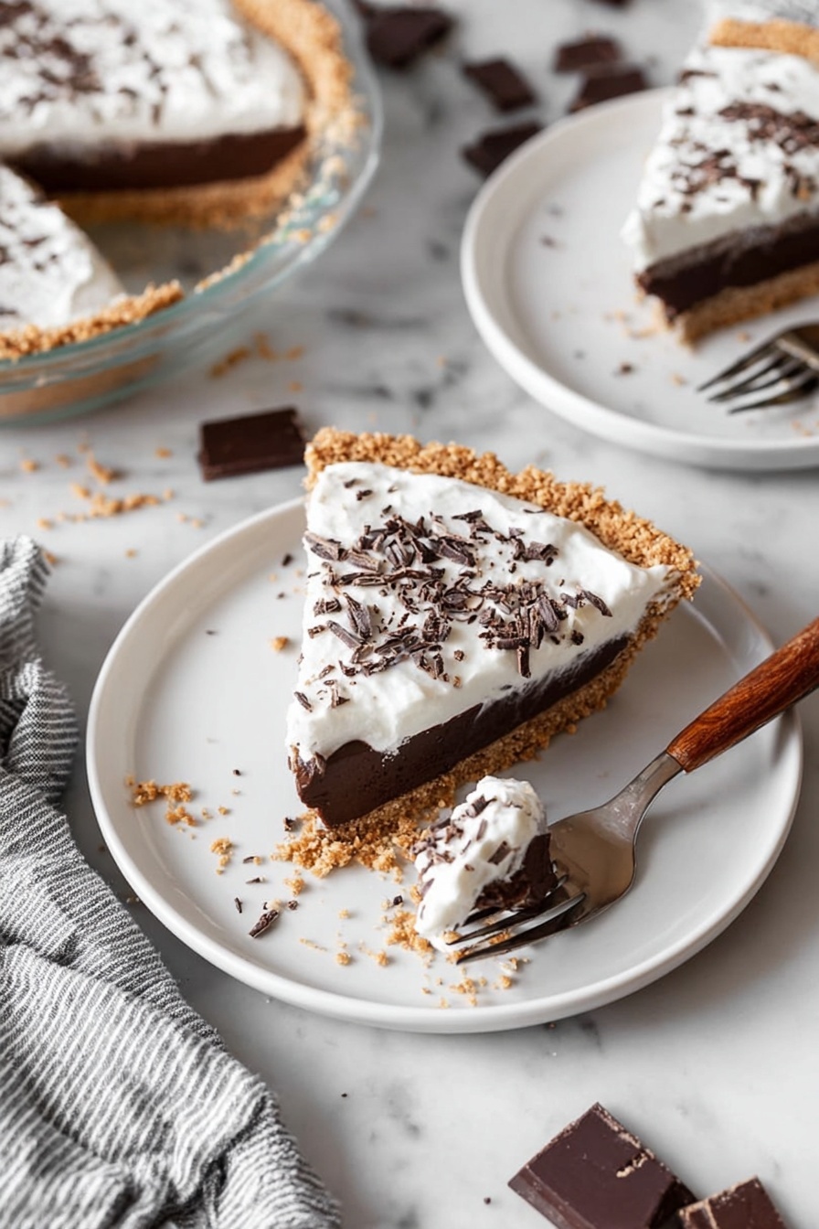 Bishop’s Chocolate Pie with Pudding and Whipped Topping Recipe - Serving Suggestion