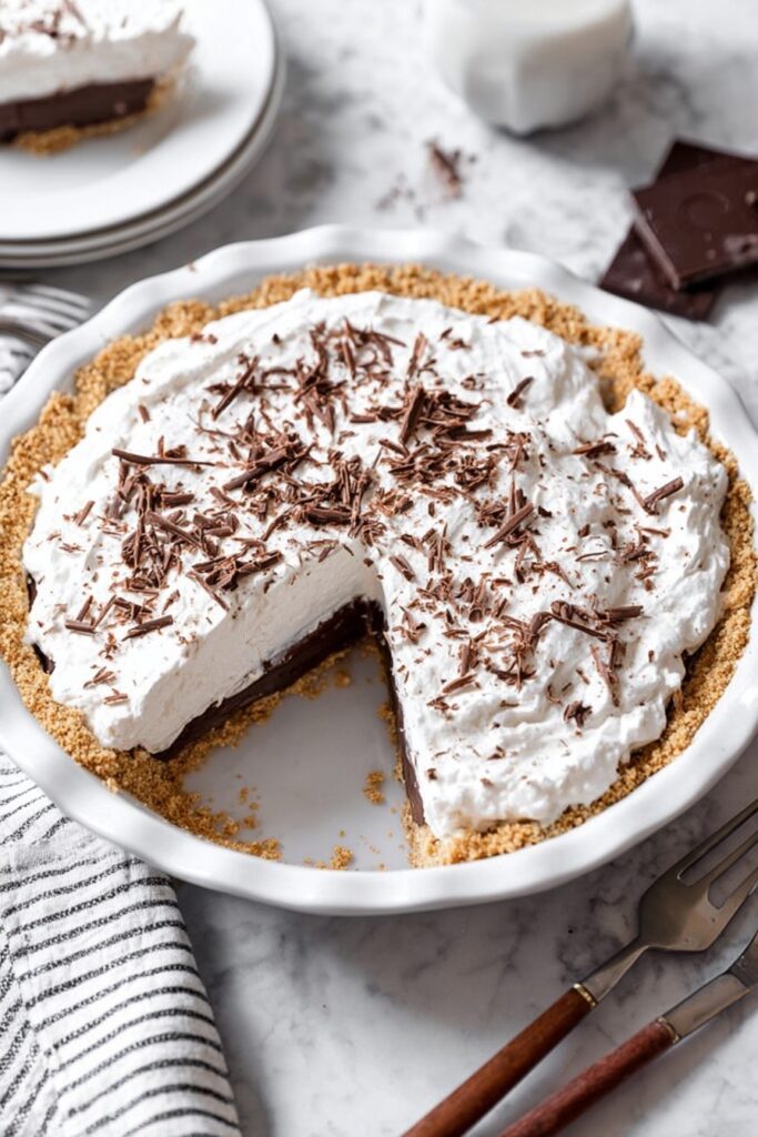 Bishop’s Chocolate Pie with Pudding and Whipped Topping Recipe