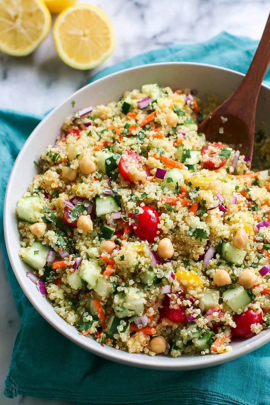 Fresh Quinoa Salad with Veggies and Herbs Recipe - Recipe Image