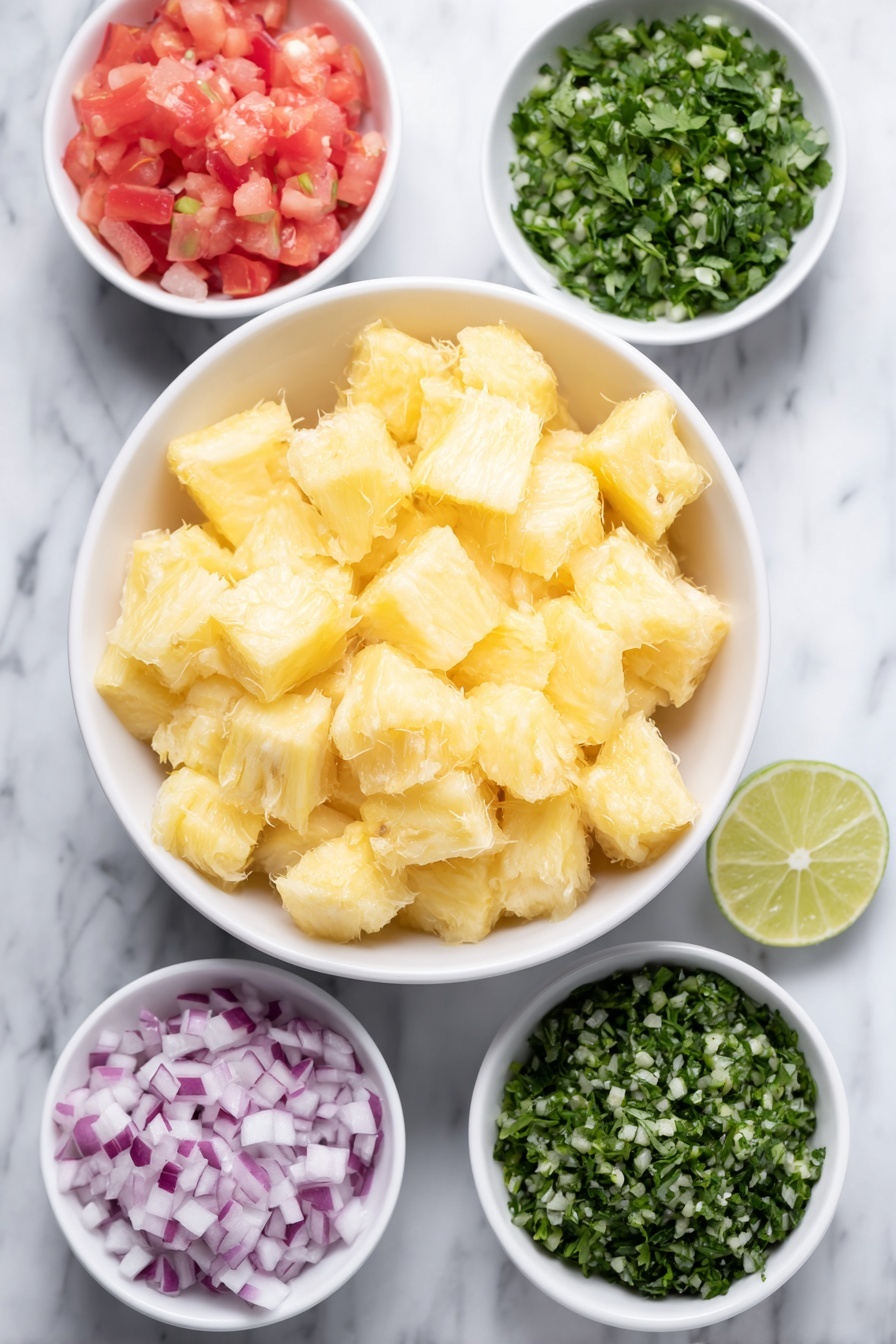 Tropical Pineapple Salsa Recipe - Ingredients