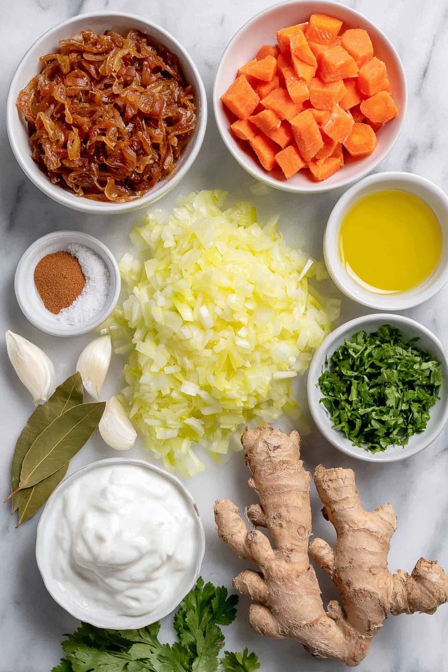 Creamy Carrot Ginger Soup Recipe - Ingredients