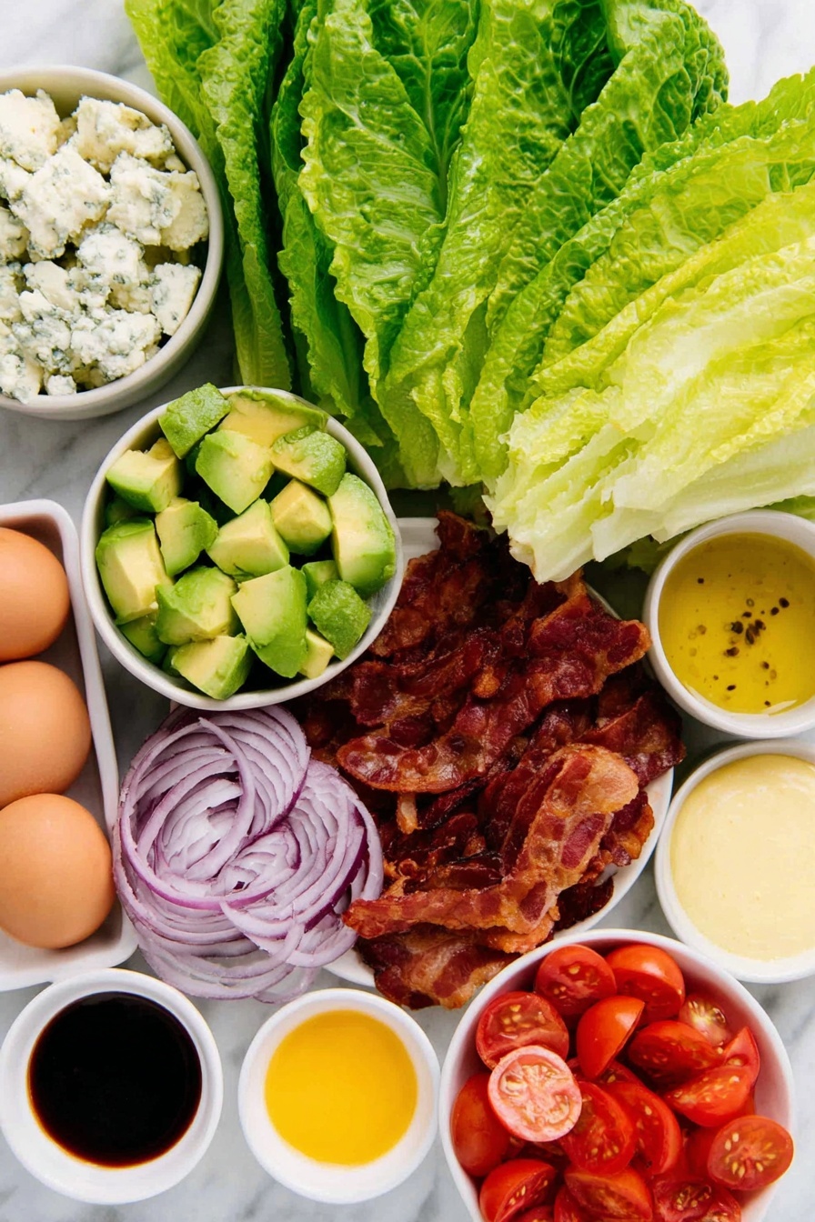 Easy Cobb Salad with Bacon and Avocado Recipe - Ingredients